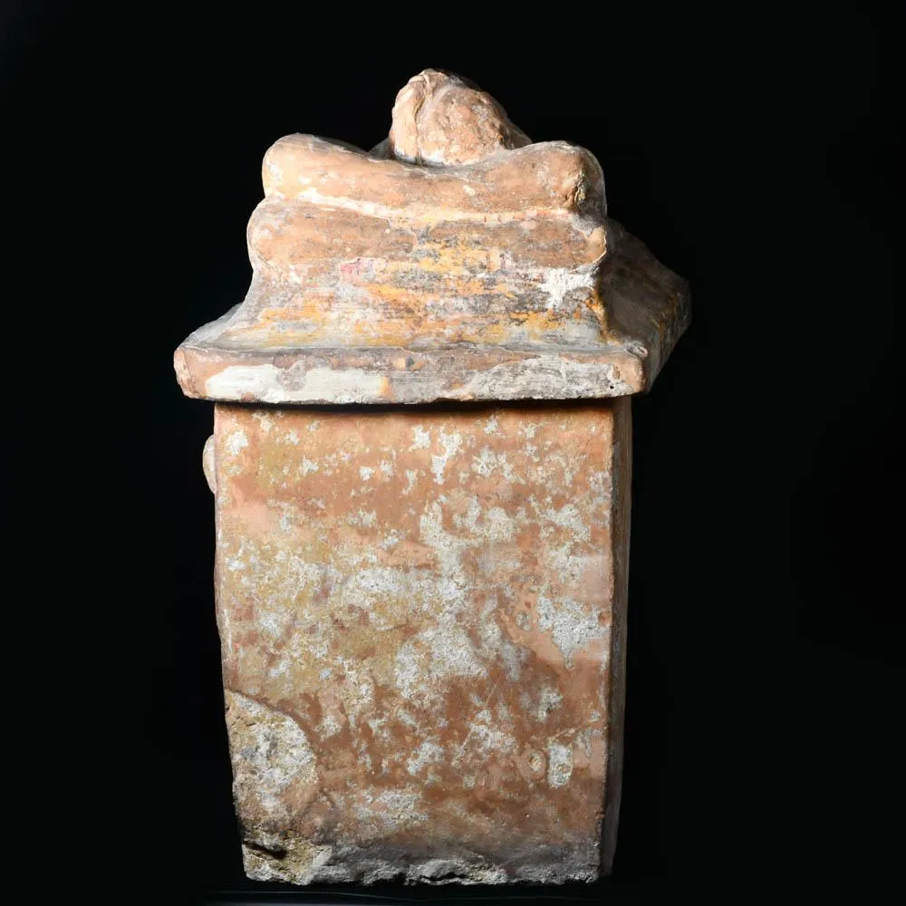 An Etruscan Terracotta Cremation Urn, Hellenistic Period, ca. 2nd century BCE