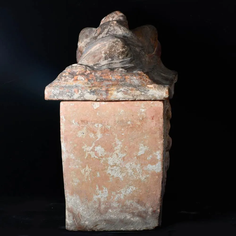 An Etruscan Terracotta Cremation Urn, Hellenistic Period, ca. 2nd century BCE