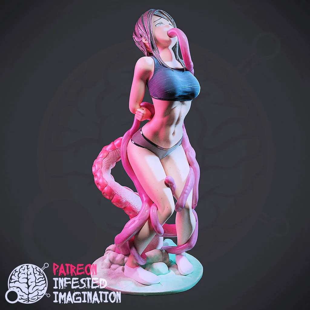 ANIME GIRL ABUSED BY TENTACLES  - Infested Imagination