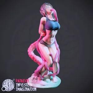 ANIME GIRL ABUSED BY TENTACLES  - Infested Imagination