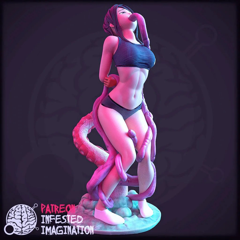 ANIME GIRL ABUSED BY TENTACLES  - Infested Imagination
