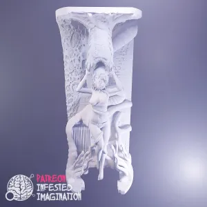 BARNACLE EATING NUDE GIRL (HALF LIFE PRINTABLE SCULPT) - Infested Imagination