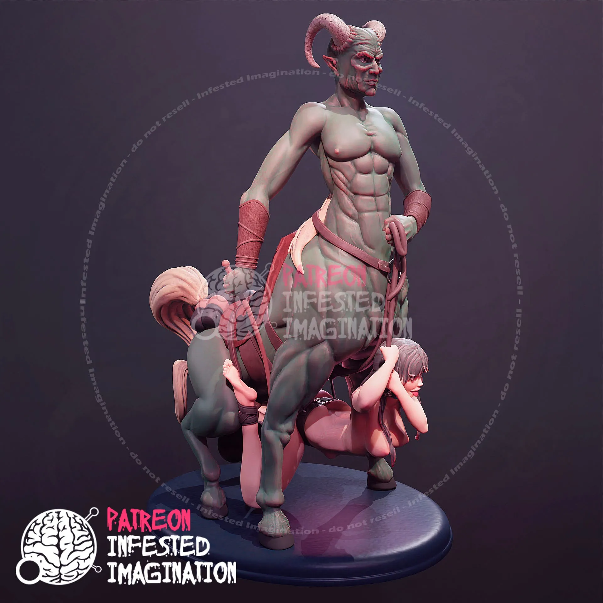 CENTAUR CREATURE FUCKING A VICTIM - Infested Imagination