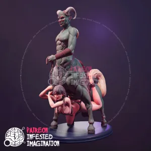 CENTAUR CREATURE FUCKING A VICTIM - Infested Imagination