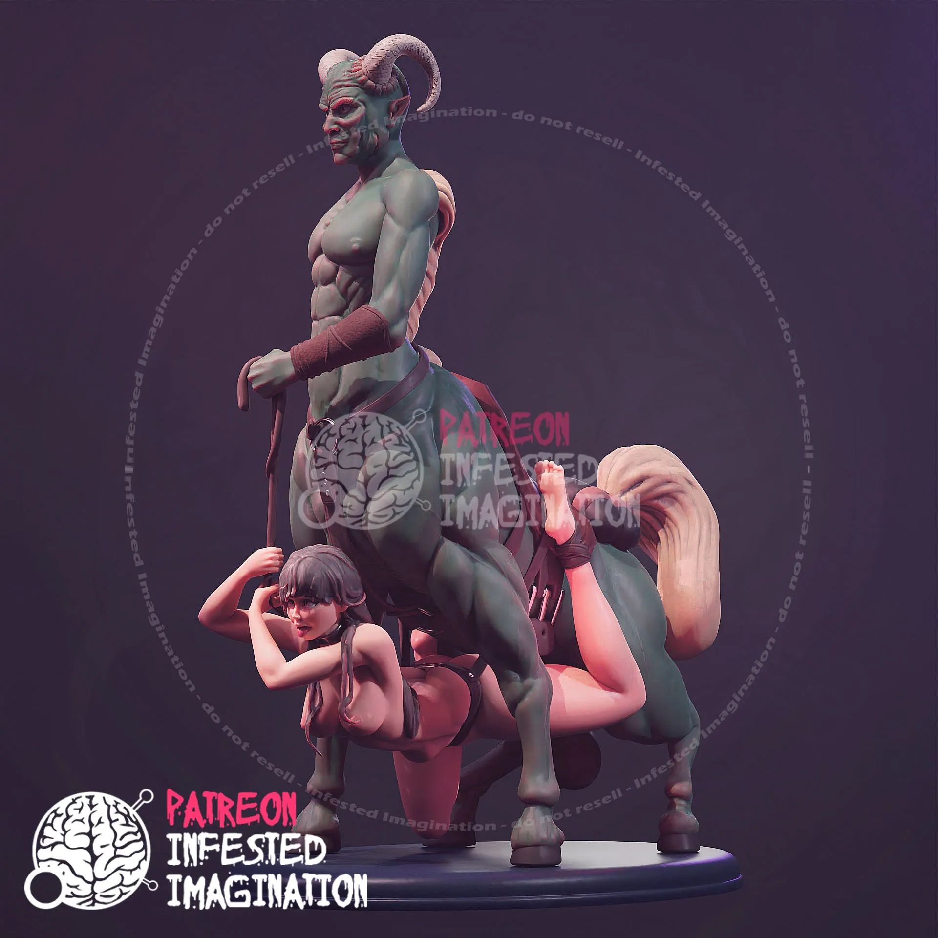 CENTAUR CREATURE FUCKING A VICTIM - Infested Imagination