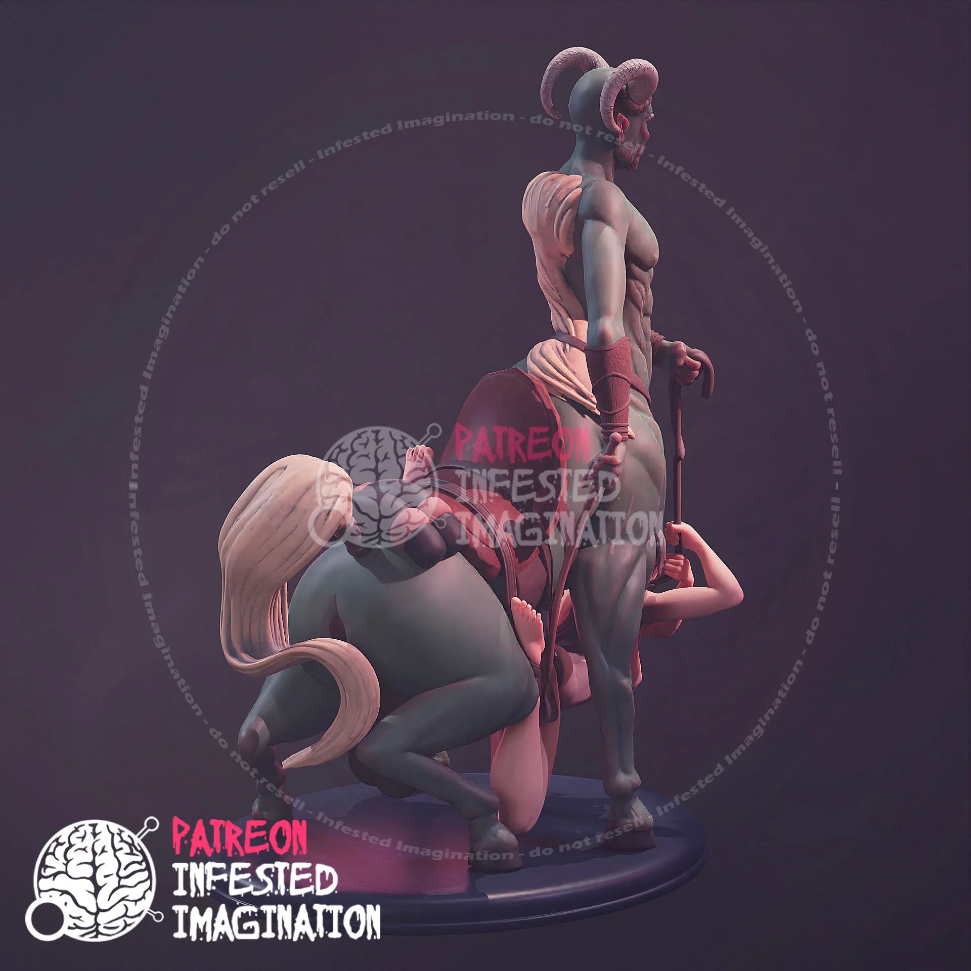 CENTAUR CREATURE FUCKING A VICTIM - Infested Imagination