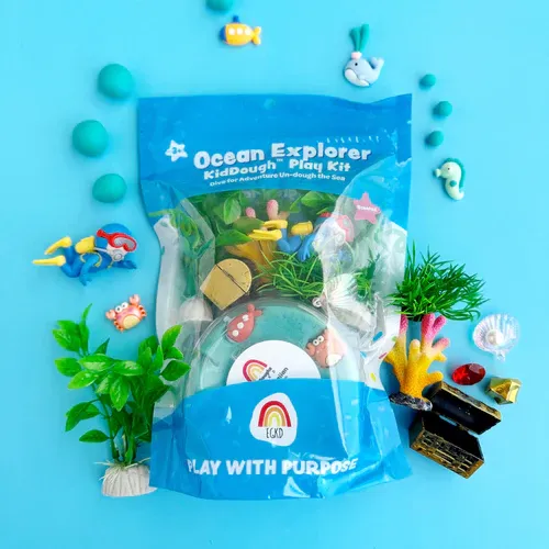 Earth Grown Ocean Explorer (Blue Hawaiian) Kiddough Play Kit(PK-8307)