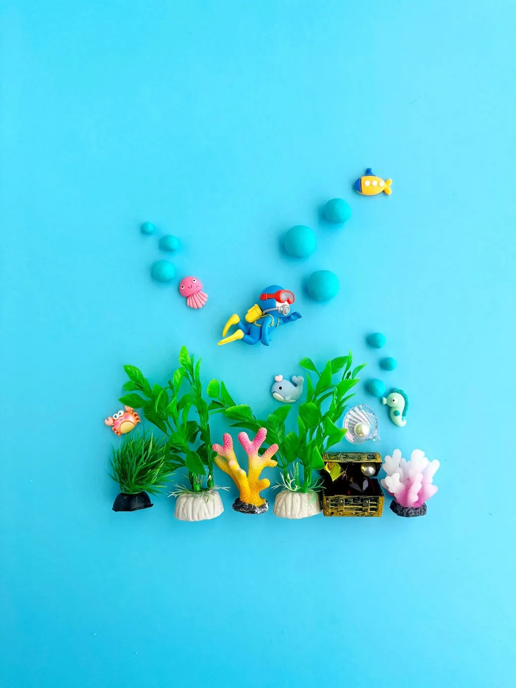 Ocean Explorer (Blue Hawaiian) Kiddough Play Kit