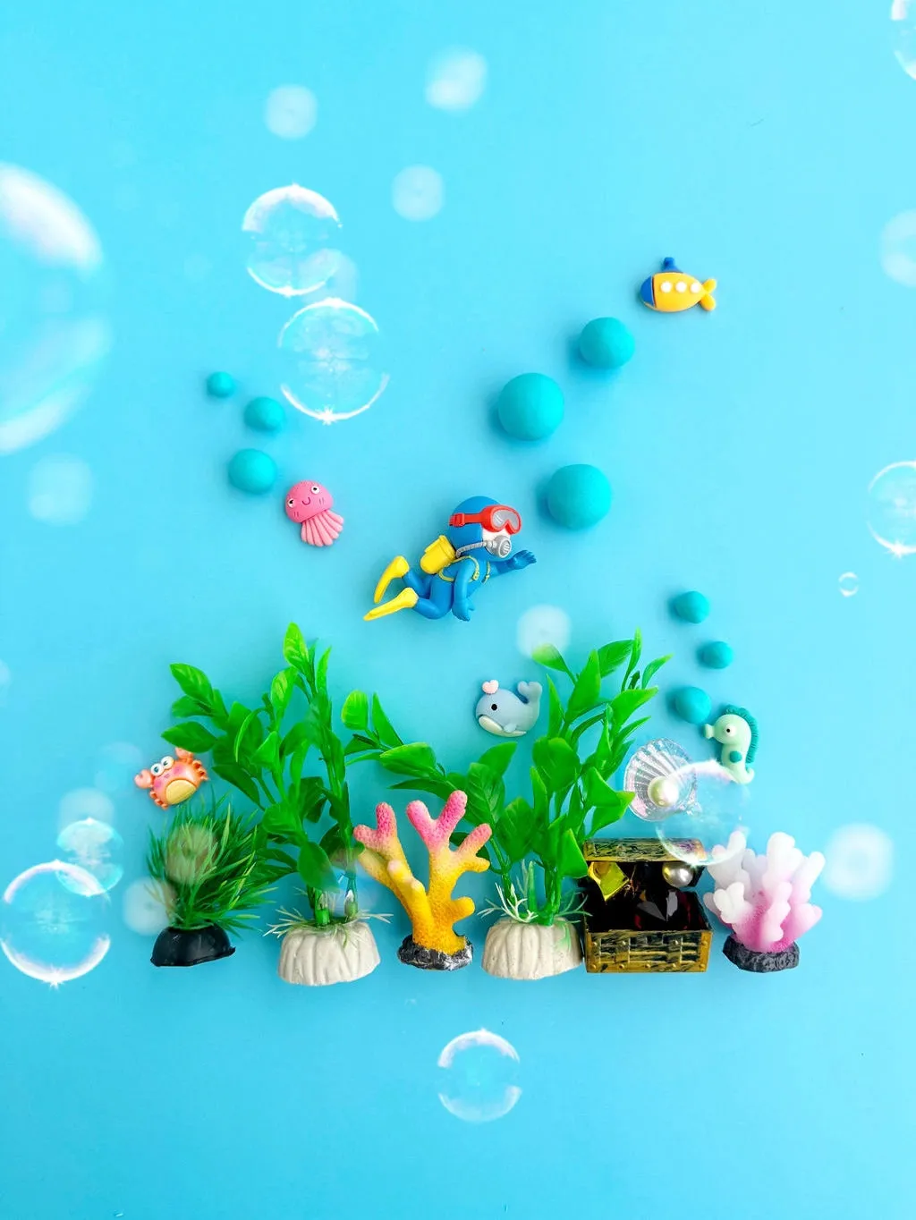 Ocean Explorer (Blue Hawaiian) Kiddough Play Kit