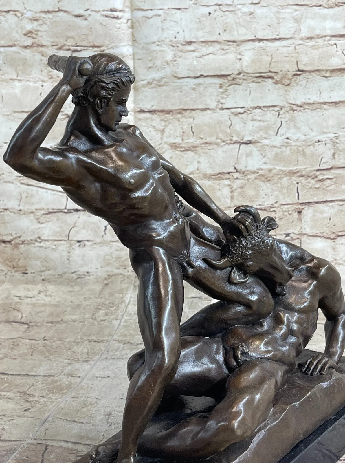 Theseus Slaying the Minotaur | French | The Metropolitan Museum of Art Figurine